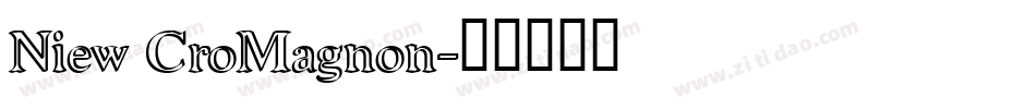 Niew CroMagnon字体转换